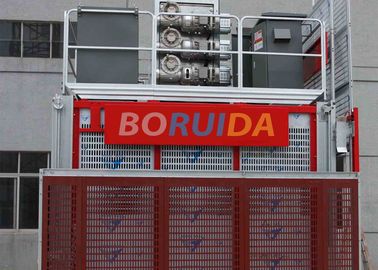 Floor / Sliding Door Construction Material Lifting Hoist Single Or Double Cages