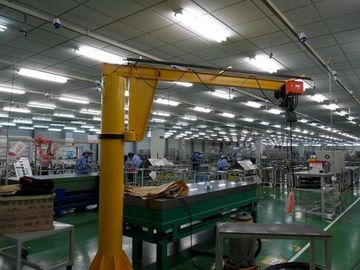 Free Standing 3ton Dual Speed Electric Jib Crane With Chain Hoist